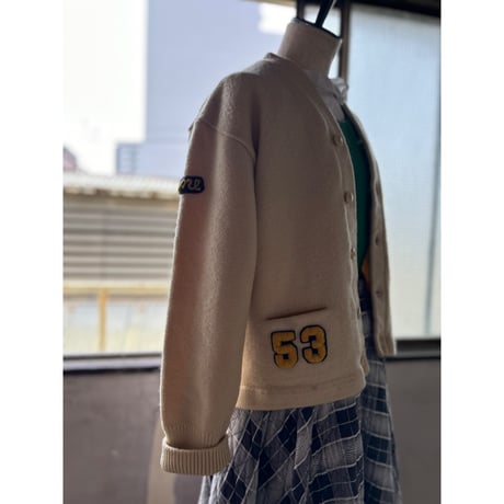 vintage 1950s レタードカーディガン