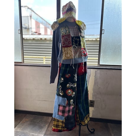 yushokobayashi　check trousers