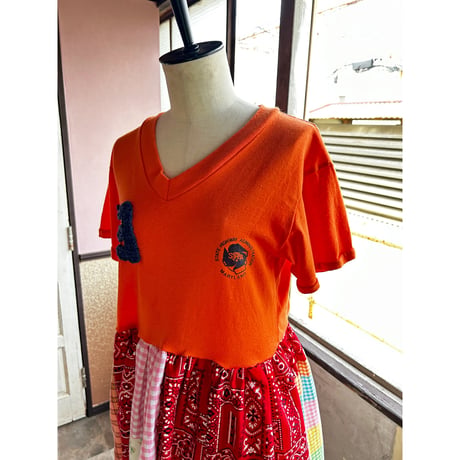 yushokobayashi  orange dress