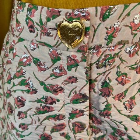 used　キルティング花柄パンツ