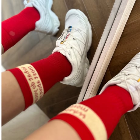 foot bands red×ivory