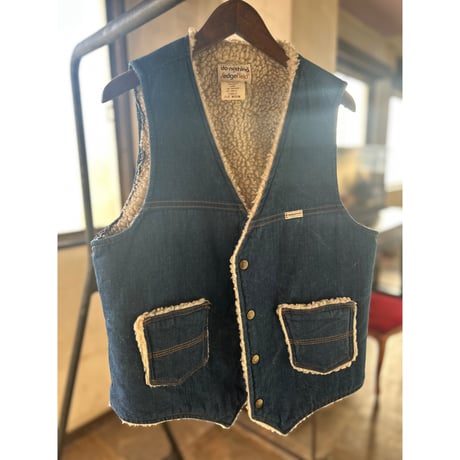 USA vintage 1970s boa　denim　best