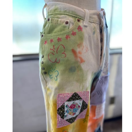 yushokobayashi　patchwork denim 2023 new Collection new color