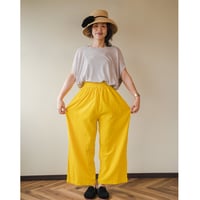 ヂェン先生の日常着 ストレートパンツ S イエロー 春夏生地 | THE MISONO