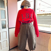 80s ヘリンボーン ツイード ウールパンツ