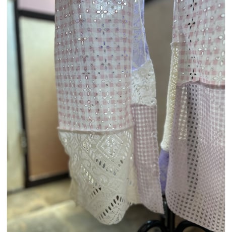 yushokobayashi patchwork trousers 2023 new Collection new color