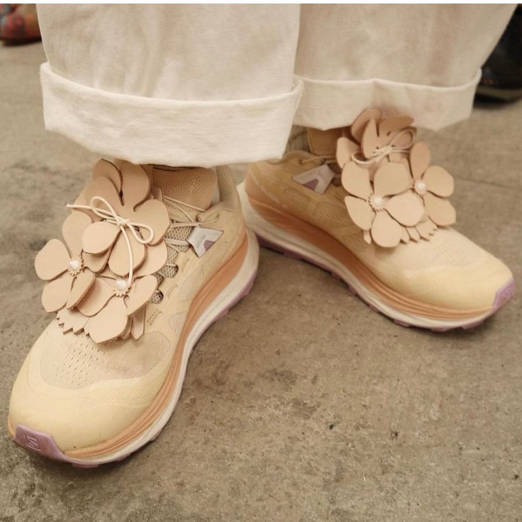 JUCO. 靴に咲く花 お花のキルトBlack | THE MISONO