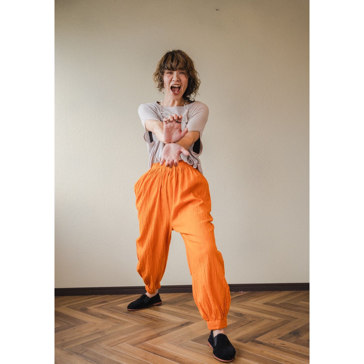 ヂェン先生の日常着スリムバルーンS 春夏 オレンジ | THE MISONO