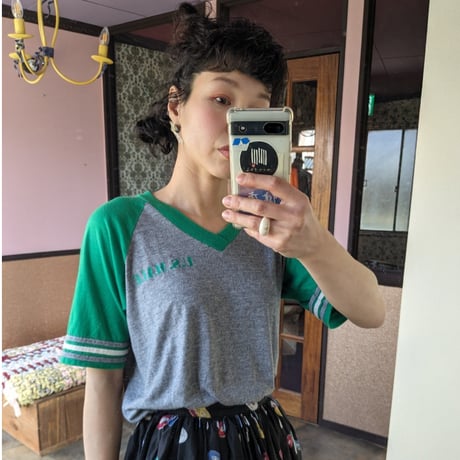 vintage 1970s~1980s グリーン×グレー