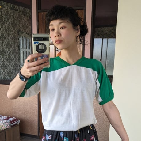 1970s~1980s  deadstock グリーン×ホワイト
