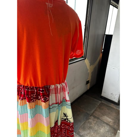 yushokobayashi  orange dress
