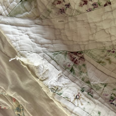 vintage quilt　pants