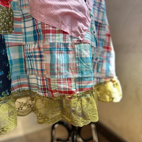 yushokobayashi　patchwork skirt 2023 new Collection new color