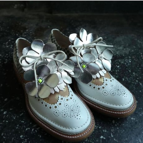 JUCO. 靴に咲く花　お花のキルトBlack