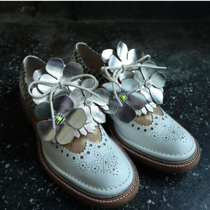 JUCO. 靴に咲く花 お花のキルトBlack | THE MISONO