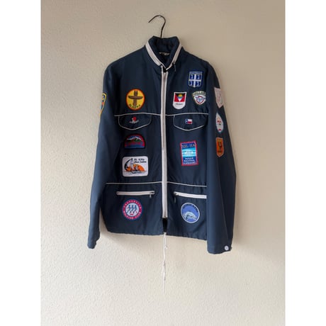 1970s nylon　lettered jacket 　goodpatch