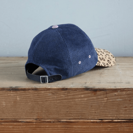 JUCO. おめかしキャップ  Navy × Reopard TERAI craftmentとのコラボ