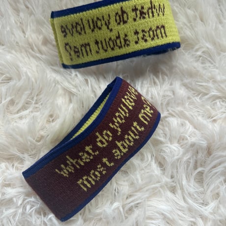 foot bands brown×yellow