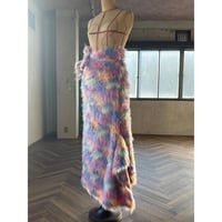 未使用　vintage生地巻きスカート