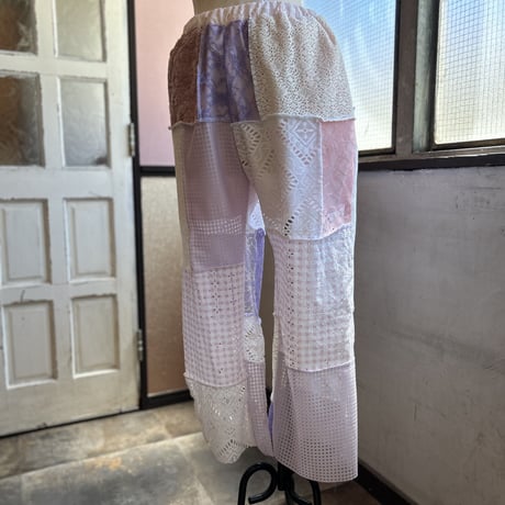 yushokobayashi patchwork trousers 2023 new Collection new color