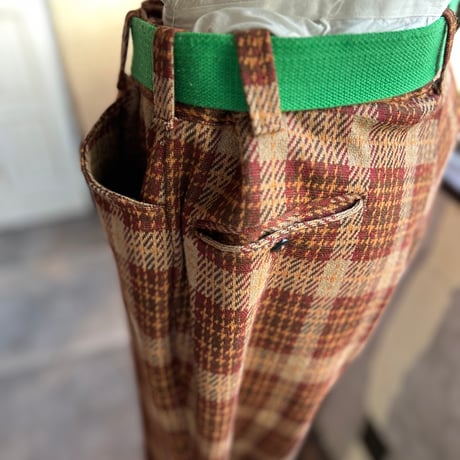 vintage 1970s チェックパンツ