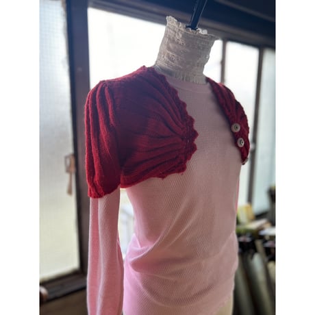 vintage 1950s knit　赤