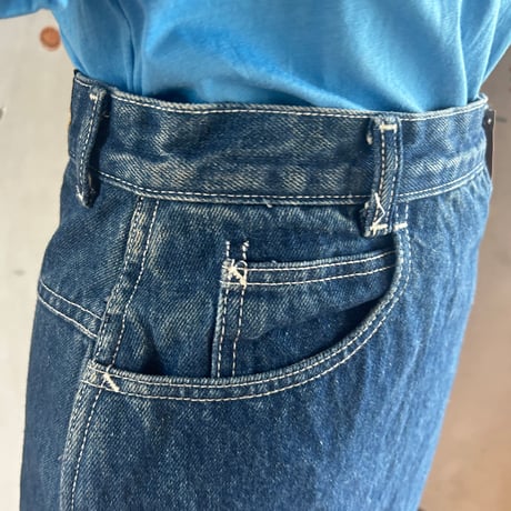 80s denimskirt①