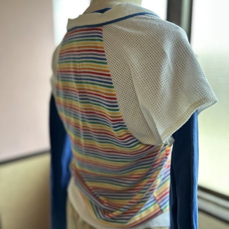 vintage レインボー　カーディガン