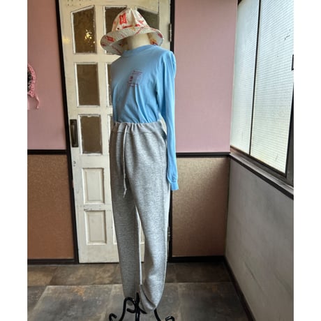 vintage ライトブルーロンT いい感じの薄め生地