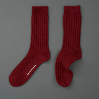 BASIC RIBBED　double cylinder socks