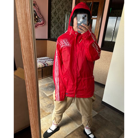 1980ｓ　adidas 3ラインシャカシャカジャンパー