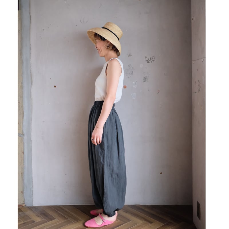 ヂェン先生の日常着 バルーンパンツ グレー ヂェン先生の日常着