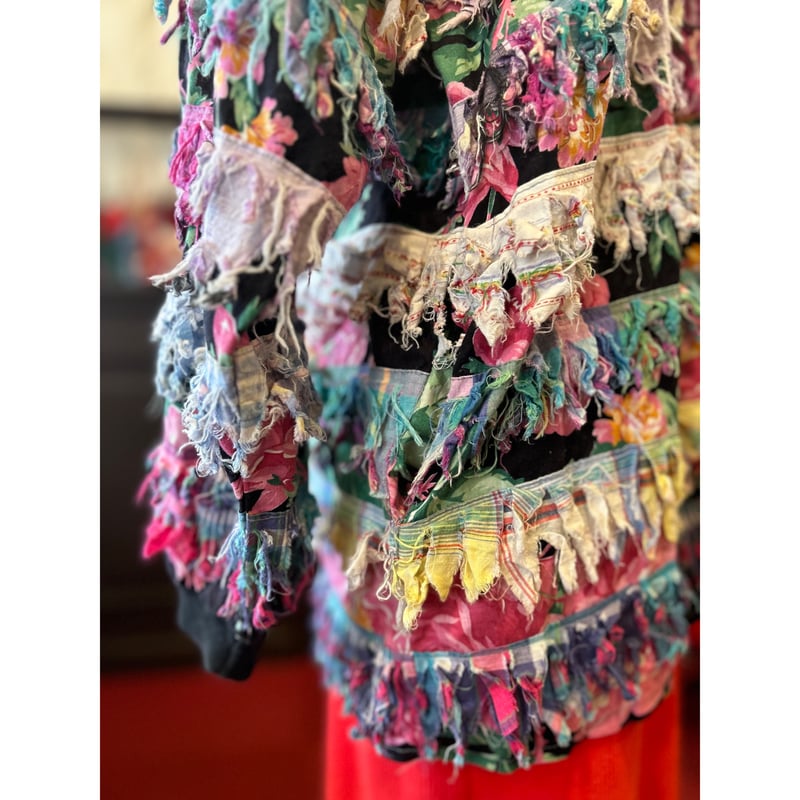 80s vintage Paula Sweet フリンジ スウェット デニム 80s vintage