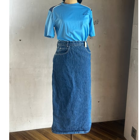 80s denimskirt①