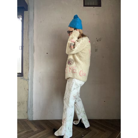 vintage quilt　pants