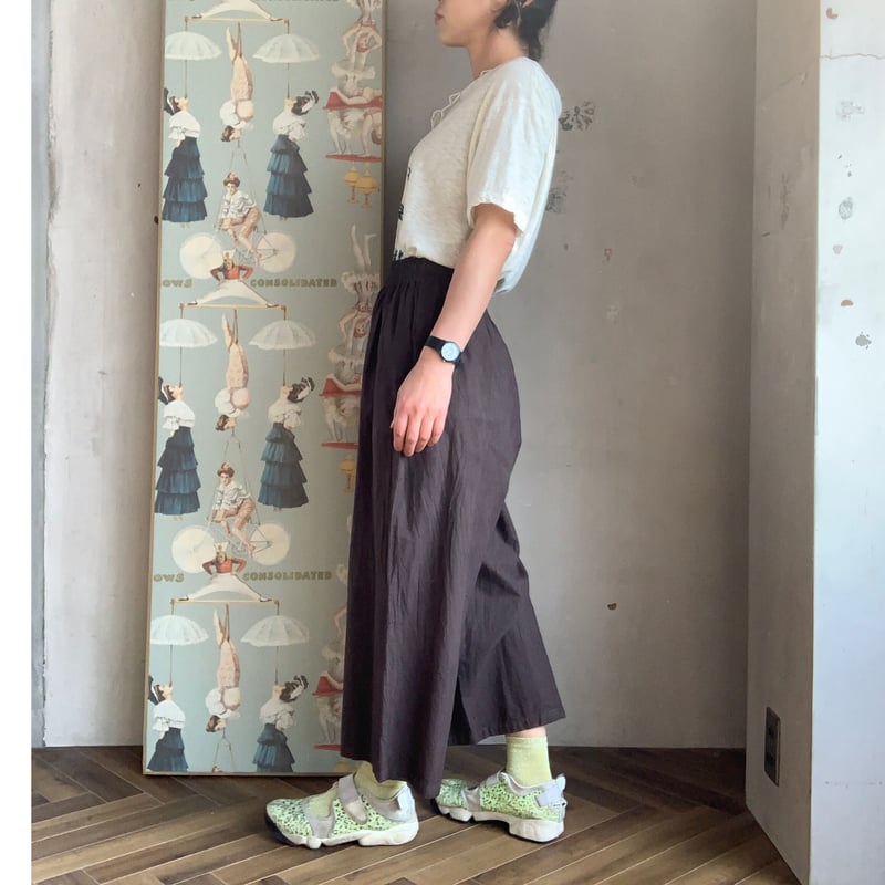 ヂェン先生の日常着 農夫パンツ M ダークブラウン 春夏生地