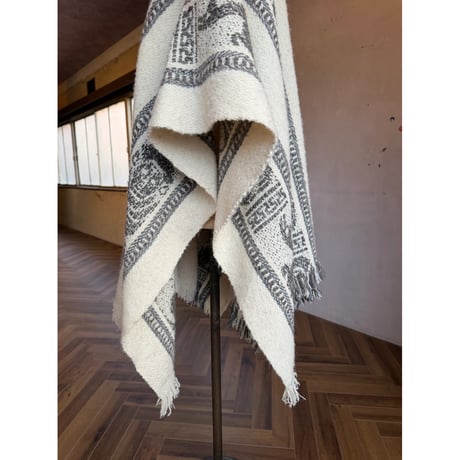 poncho　wool　ネイティブポンチョ