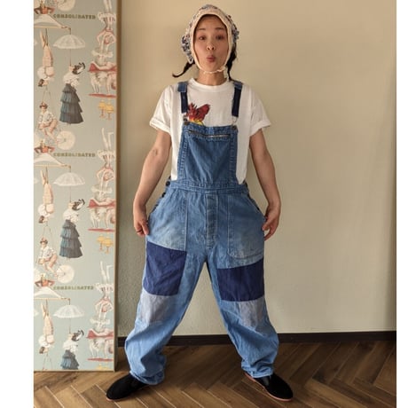 Frenchworkdenim リメイク　オーバーオール