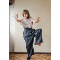 ヂェン先生　農夫パンツ　 Sサイズ　黒色 ヂェン先生の日常着｜バルーンパンツ ブラック - ファッション