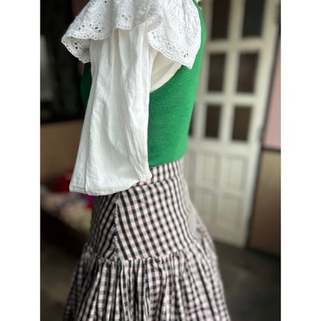 vintage 1950s specialチェックボリュームスカート