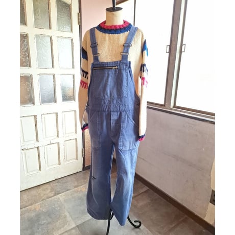 vintage French work オーバーオール③