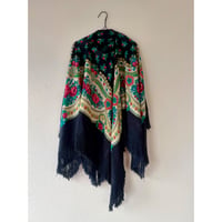 1970s　Flower Poncho