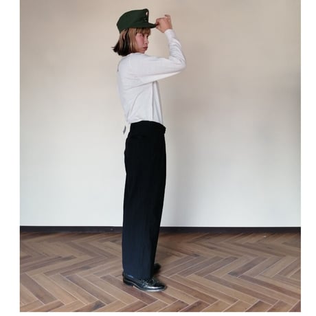新品 デッドストック イギリス陸軍 ALL RANKS BARRACK DRESS トラウザーズ / オフィサーパンツ BLACK染め