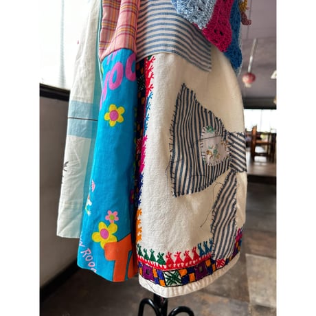 yushokobayashi  patchwork short trousers