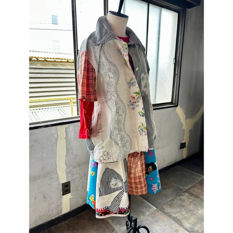 yushokobayashi   patchwork shirt