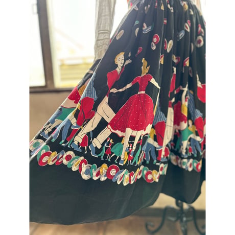 vintage 1950s special dancing skirt