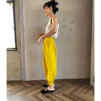 ヂェン先生の日常着  レギュラーバルーンパンツ春夏S　イエロー