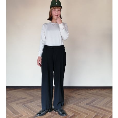 新品 デッドストック イギリス陸軍 ALL RANKS BARRACK DRESS トラウザーズ / オフィサーパンツ BLACK染め