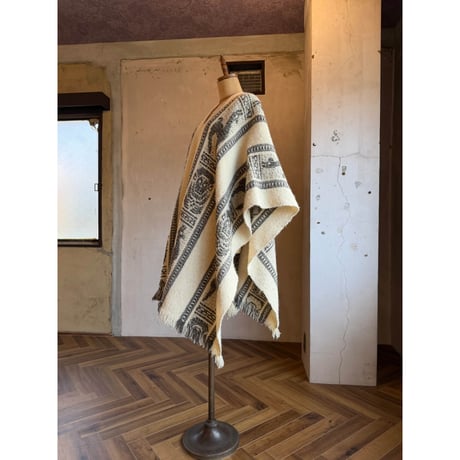 poncho　wool　ネイティブポンチョ
