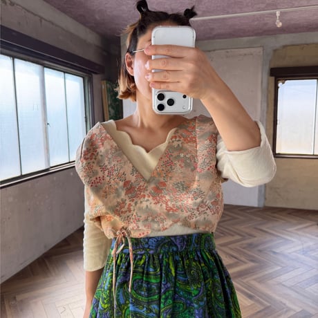 vintage リメイクチャイナベスト
